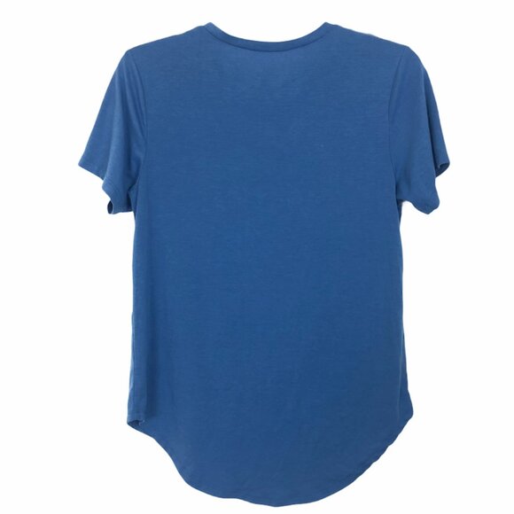 Mad Engine Retro Graphic Tee Womens Sz Medium NASA Space Shuttle Colorful Blue - Picture 2 of 6